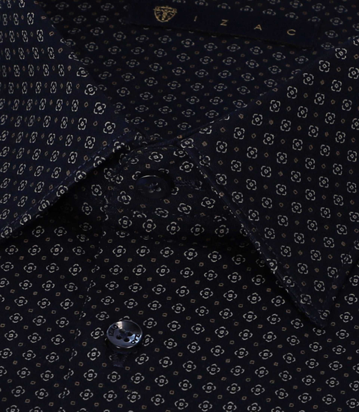 Chemise à imprimé micro motifs marine PEDROBT - IZAC