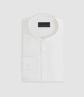Chemise satin col officier blanche PRAVEEN - IZAC