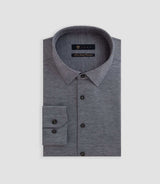 Chemise en jersey de coton anthracite chiné PYLAN - IZAC