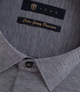 Chemise en jersey de coton anthracite chiné PYLAN - IZAC