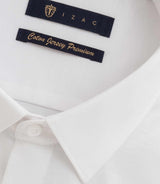 Chemise en jersey de coton blanc PYLAN - IZAC