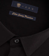 Chemise en jersey de coton noir PYLAN - IZAC