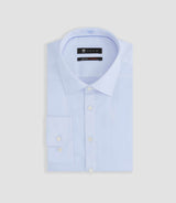 Chemise en satin stretch ciel SASTRETCHBASIC - IZAC