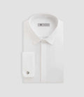 Chemise en satin de coton blanc SATINMIXTESLIM - IZAC