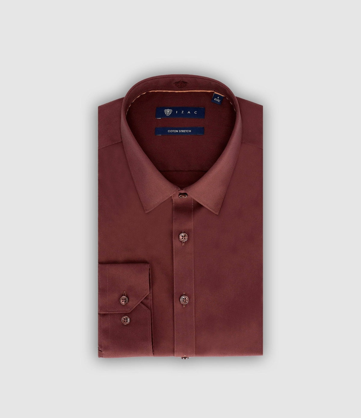 Chemise MALTE MARRON - FONCE - IZAC