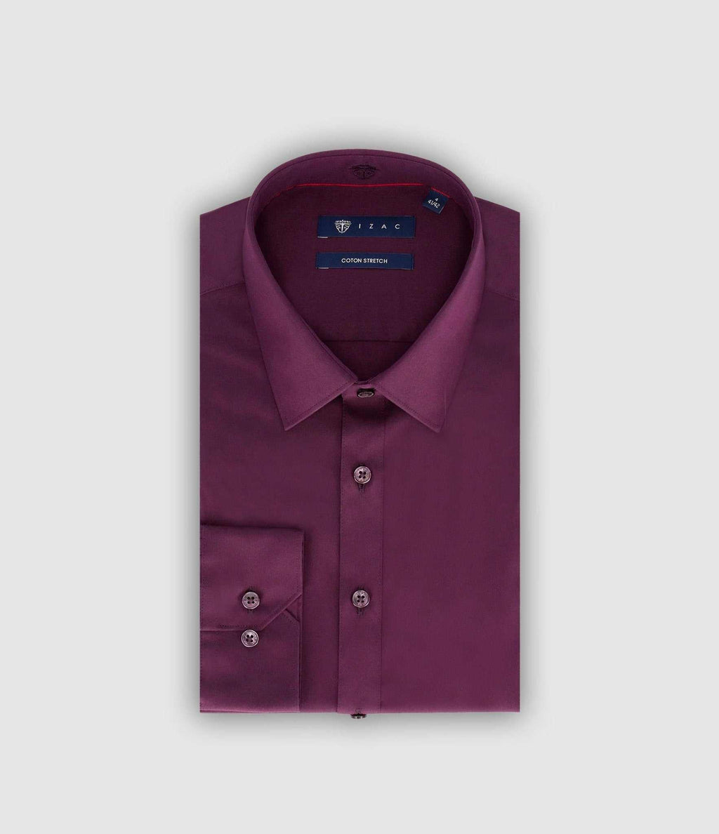 Chemise prune MALTE - IZAC