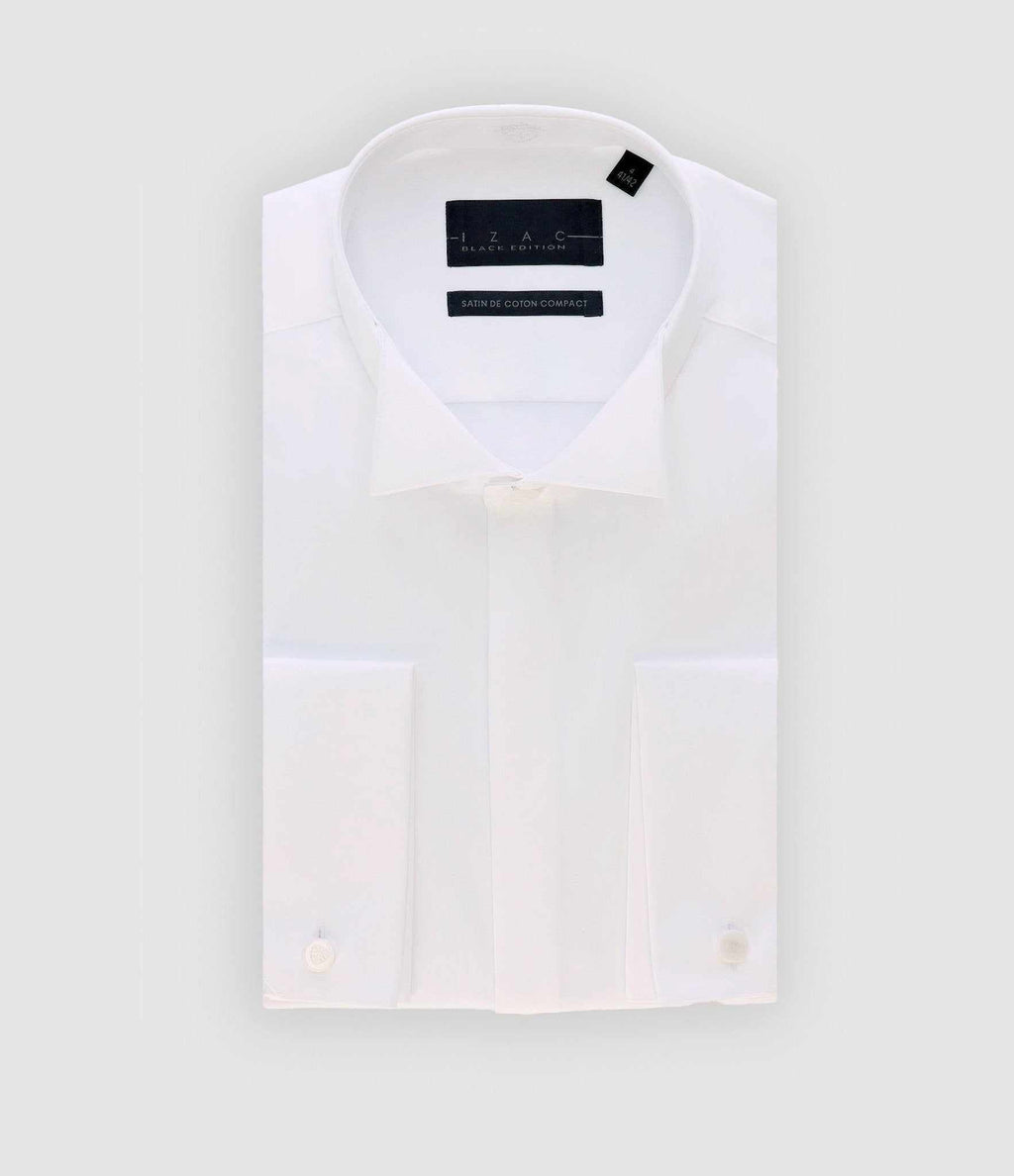 Chemise cérémonie en satin blanc METAPHOR - IZAC