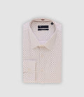 Chemise ville imprimée blanc marron PAIGE - IZAC