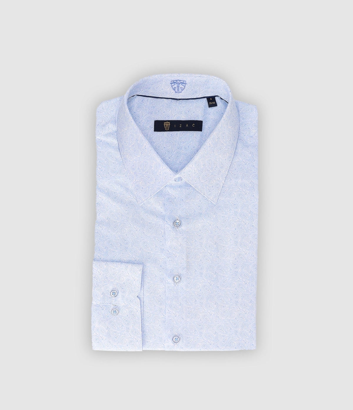 Chemise slim imprimée ciel PAQUITO - IZAC