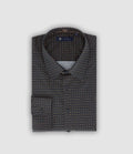 Chemise slim imprimée marine camel PAUL - IZAC