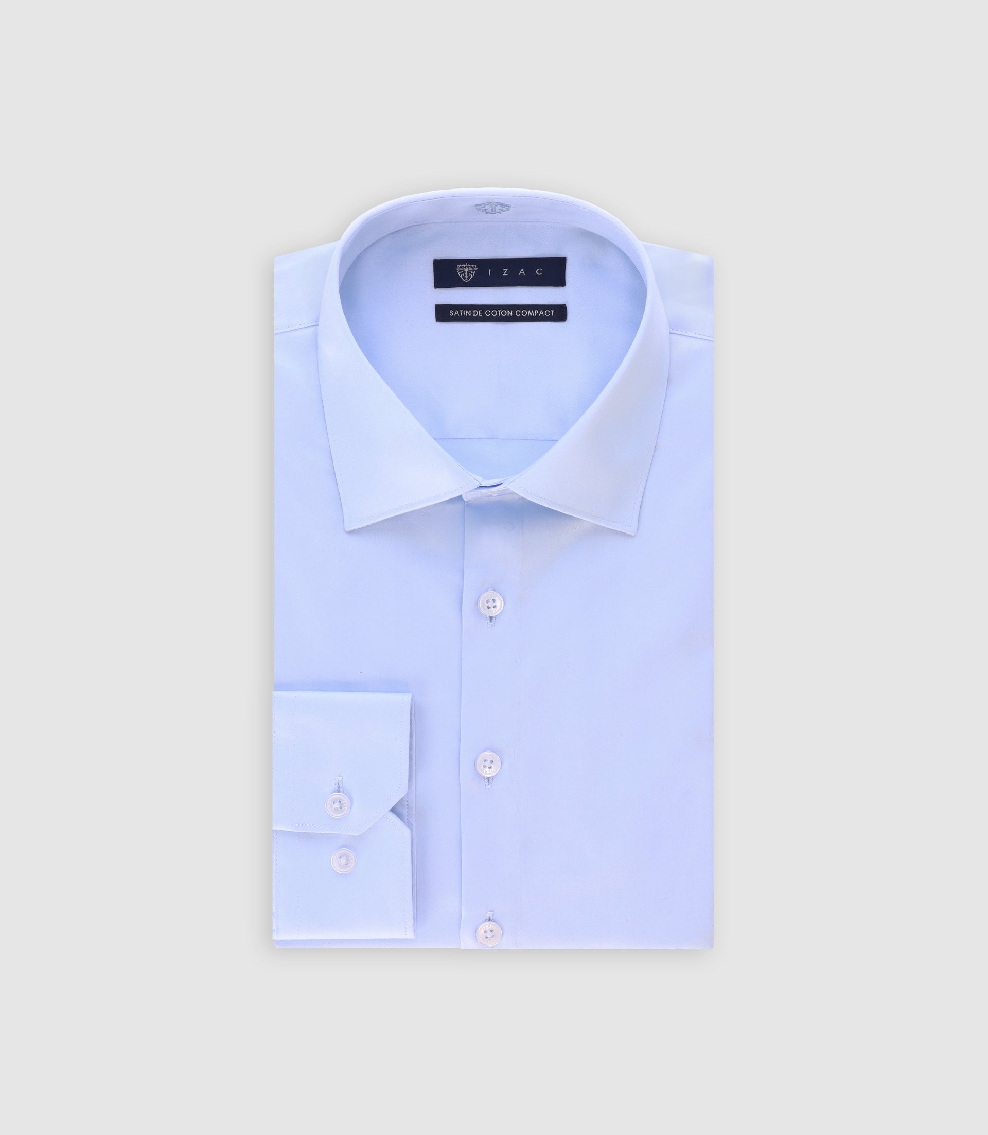 Chemise slim en satin de coton CIEL - IZAC