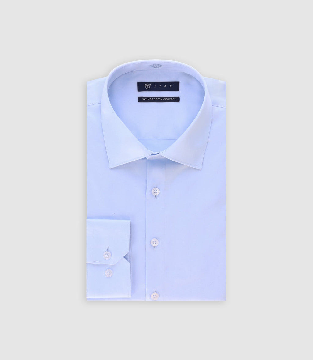 Chemise slim en satin de coton CIEL - IZAC