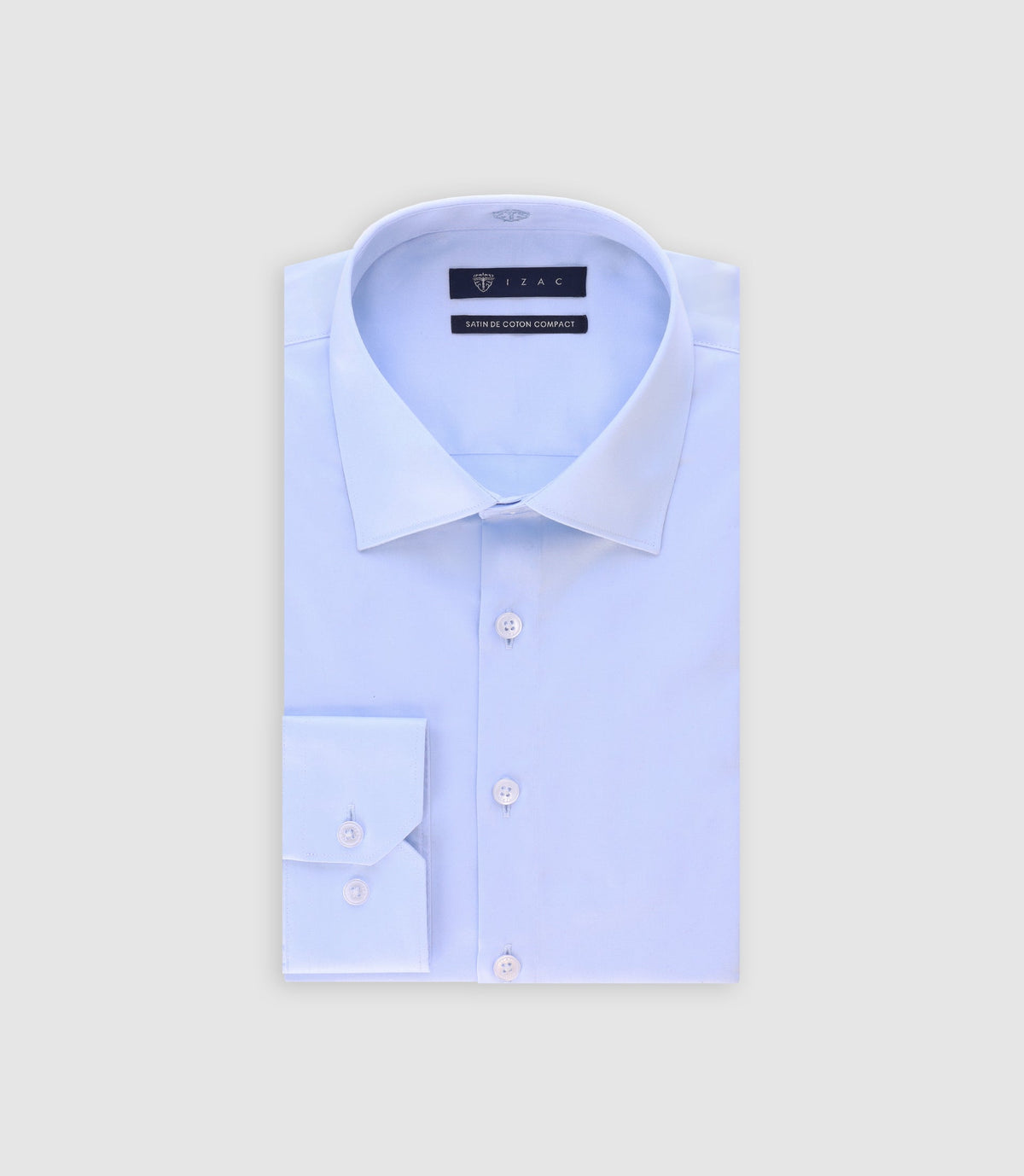 Chemise slim en satin de coton CIEL - IZAC