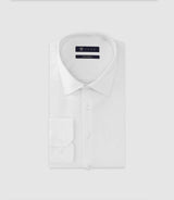 Chemise en satin stretch blanche - IZAC