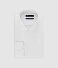 Chemise slim en satin de coton blanc SATINSLIM - IZAC