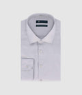 Chemise slim en satin de coton gris SATINSLIM - IZAC