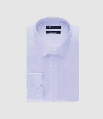 Chemise en satin stretch ciel STRETCHBS - IZAC