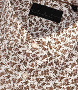 Chemise slim imprimée camel PAVOT - IZAC