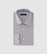 Chemise imprimée manches longues blanche - IZAC