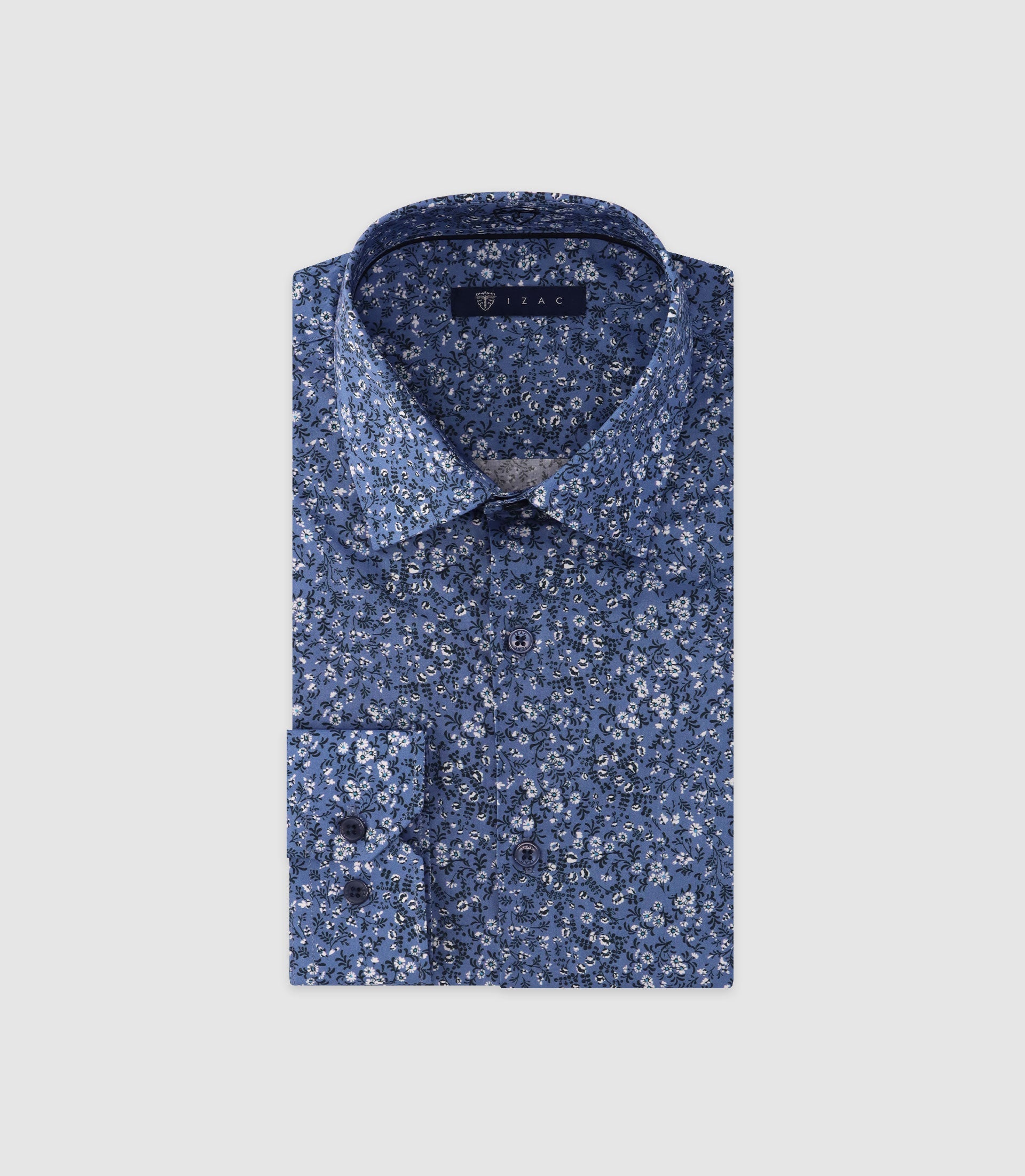 Chemise imprimée manches longues ciel - IZAC