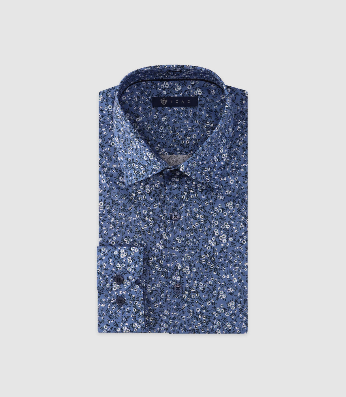 Chemise imprimée manches longues ciel - IZAC