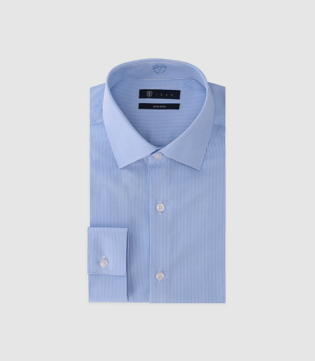 Chemise infroissable ciel - IZAC