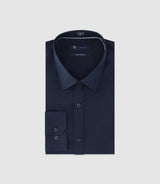 Chemise unie marine - IZAC