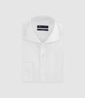 Chemise infroissable avec broderie blanche - IZAC