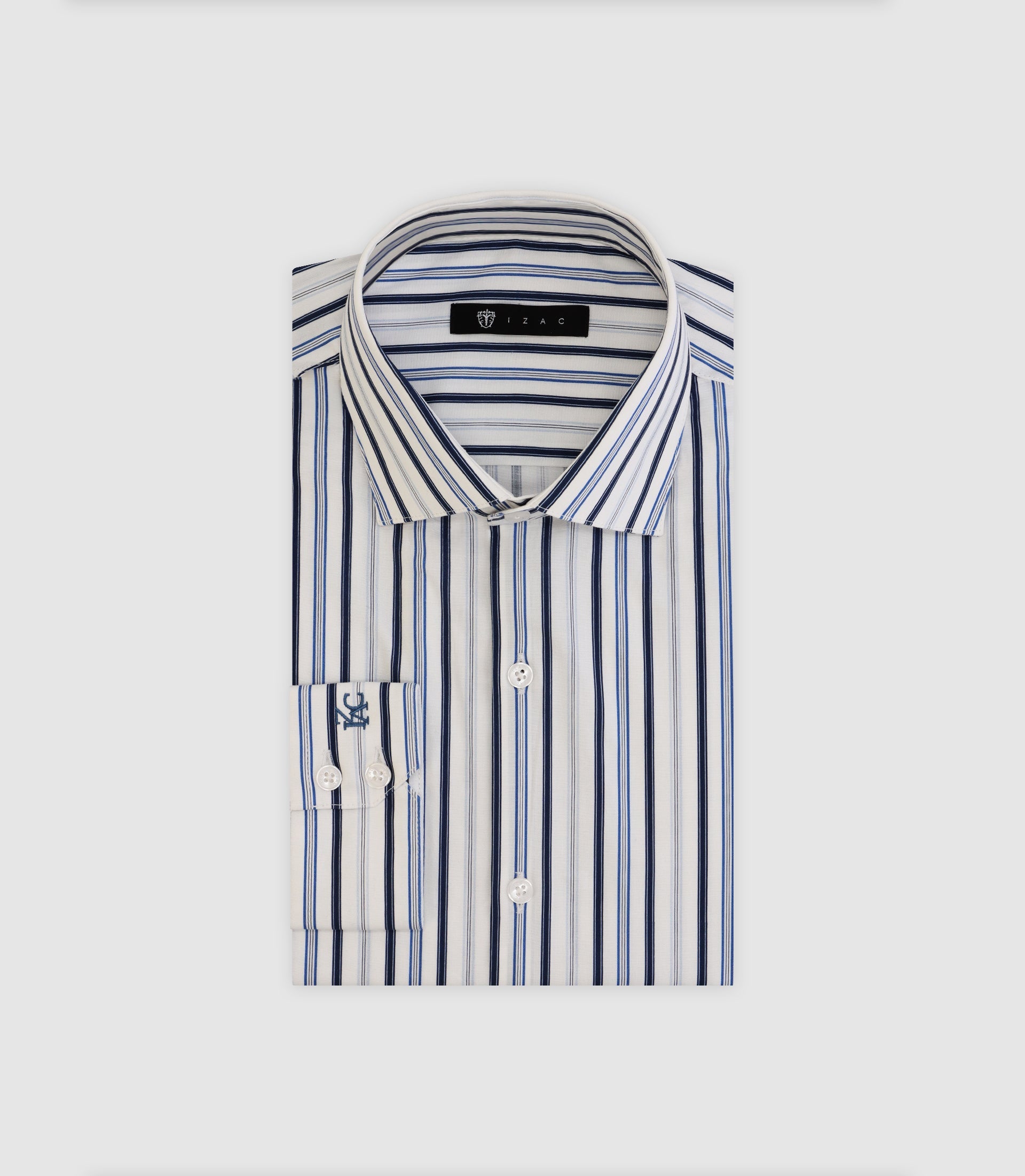 Chemise à rayures bleue - IZAC