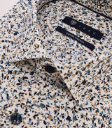 Chemise fleurie marine - IZAC