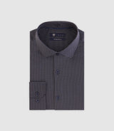 Chemise à pois marine - IZAC