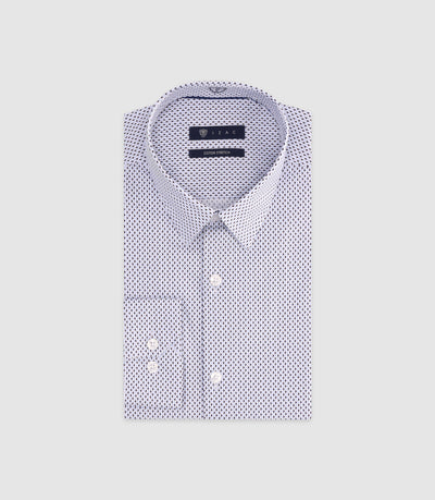 Chemise imprimée ajustée ciel - IZAC