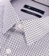 Chemise imprimée ajustée ciel - IZAC