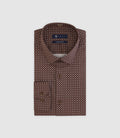 Chemise à pois marron - IZAC