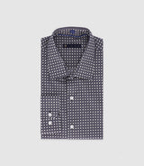 Chemise imprimée marine - IZAC