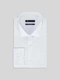 Chemise ville satin de coton blanc - IZAC