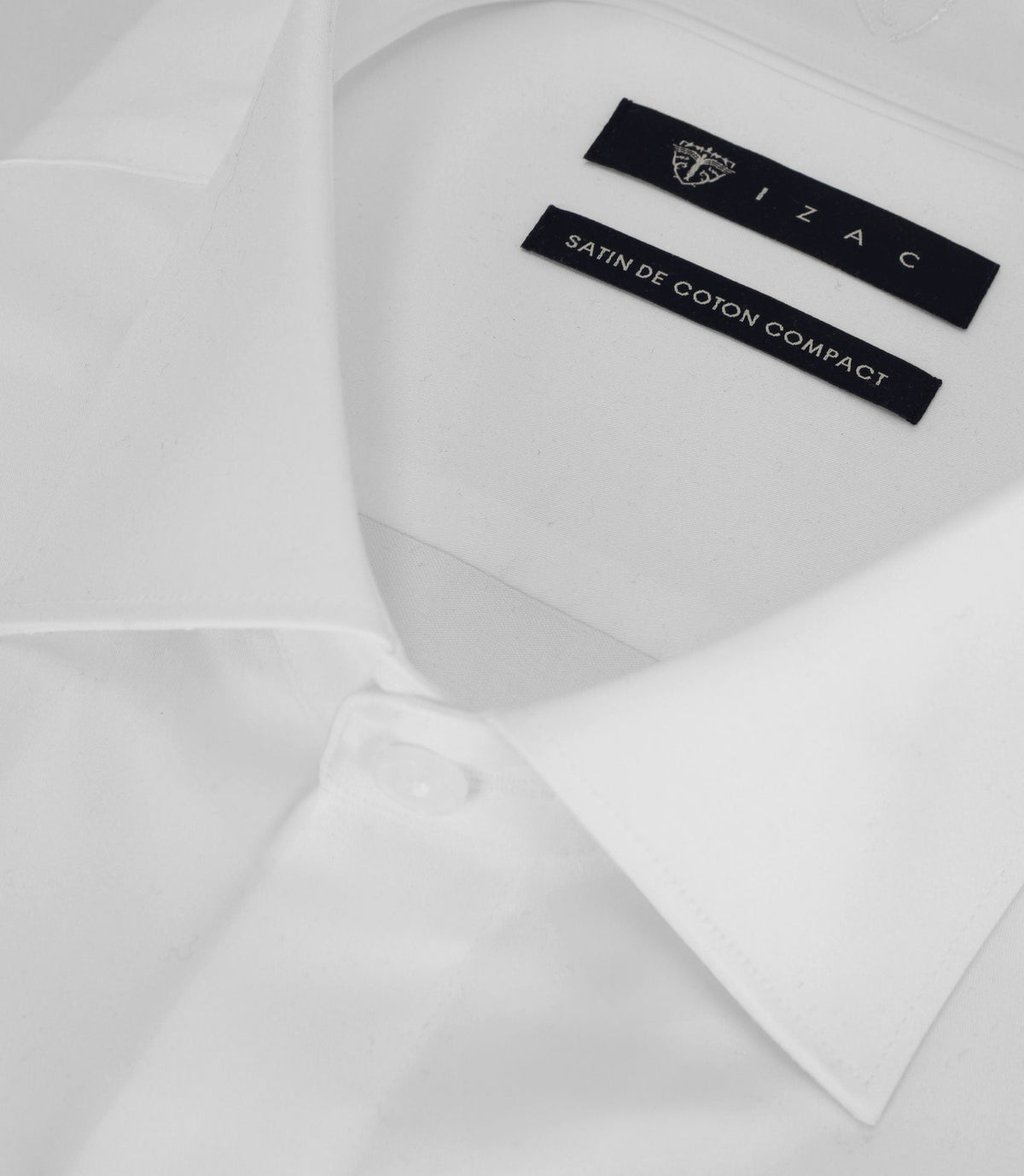 Chemise en satin de coton blanche - IZAC