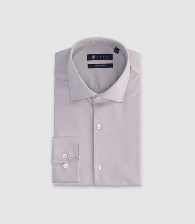 Chemise ville ajustée grise - IZAC