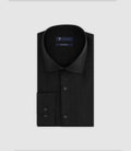 Chemise ville ajustée noire - IZAC