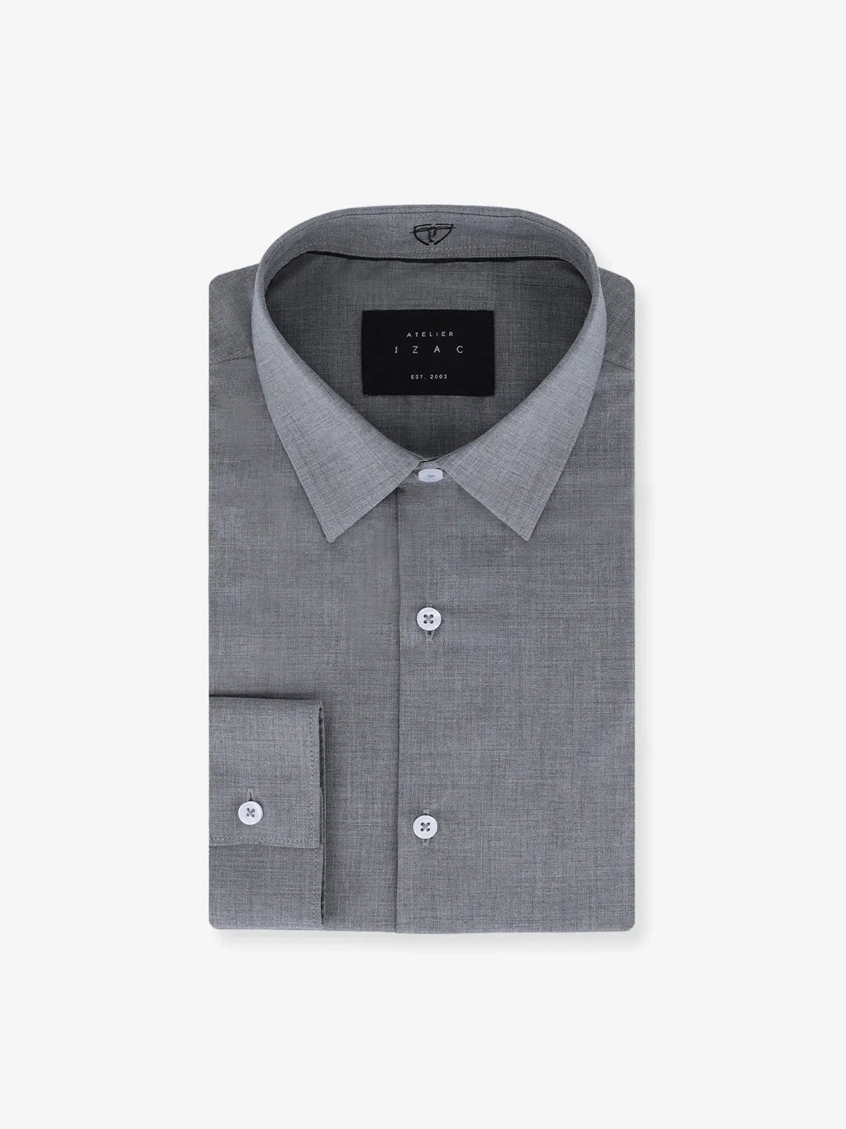 Chemise ville imprimée grise - IZAC