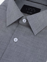 Chemise ville imprimée grise - IZAC