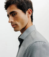 Chemise ville imprimée grise - IZAC