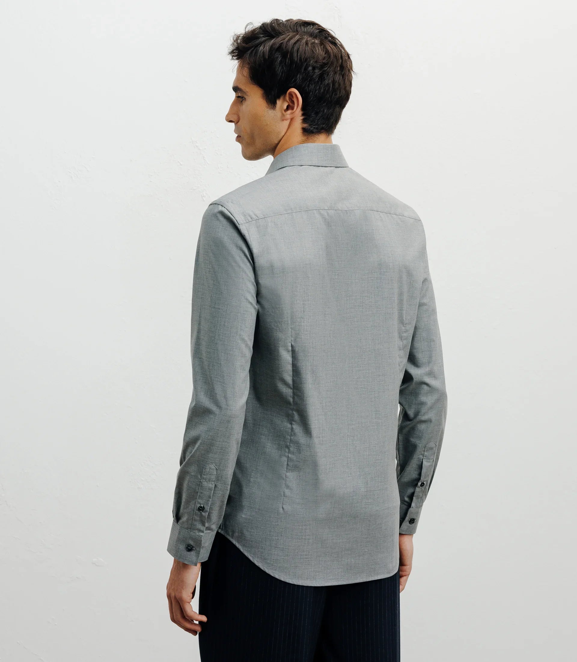 Chemise ville imprimée grise - IZAC