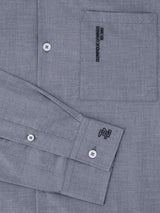 Chemise ville aspect chiné bleu - IZAC