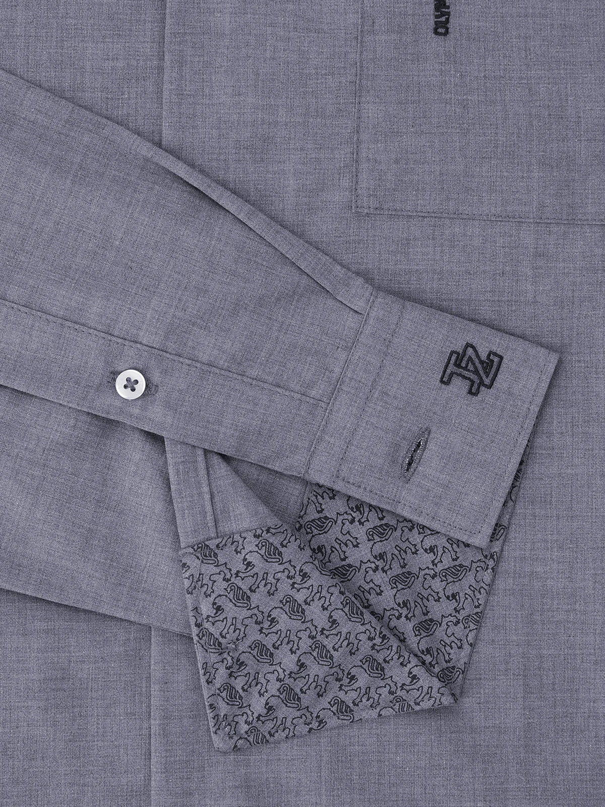 Chemise ville aspect chiné bleu - IZAC