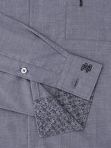 Chemise ville aspect chiné bleu - IZAC