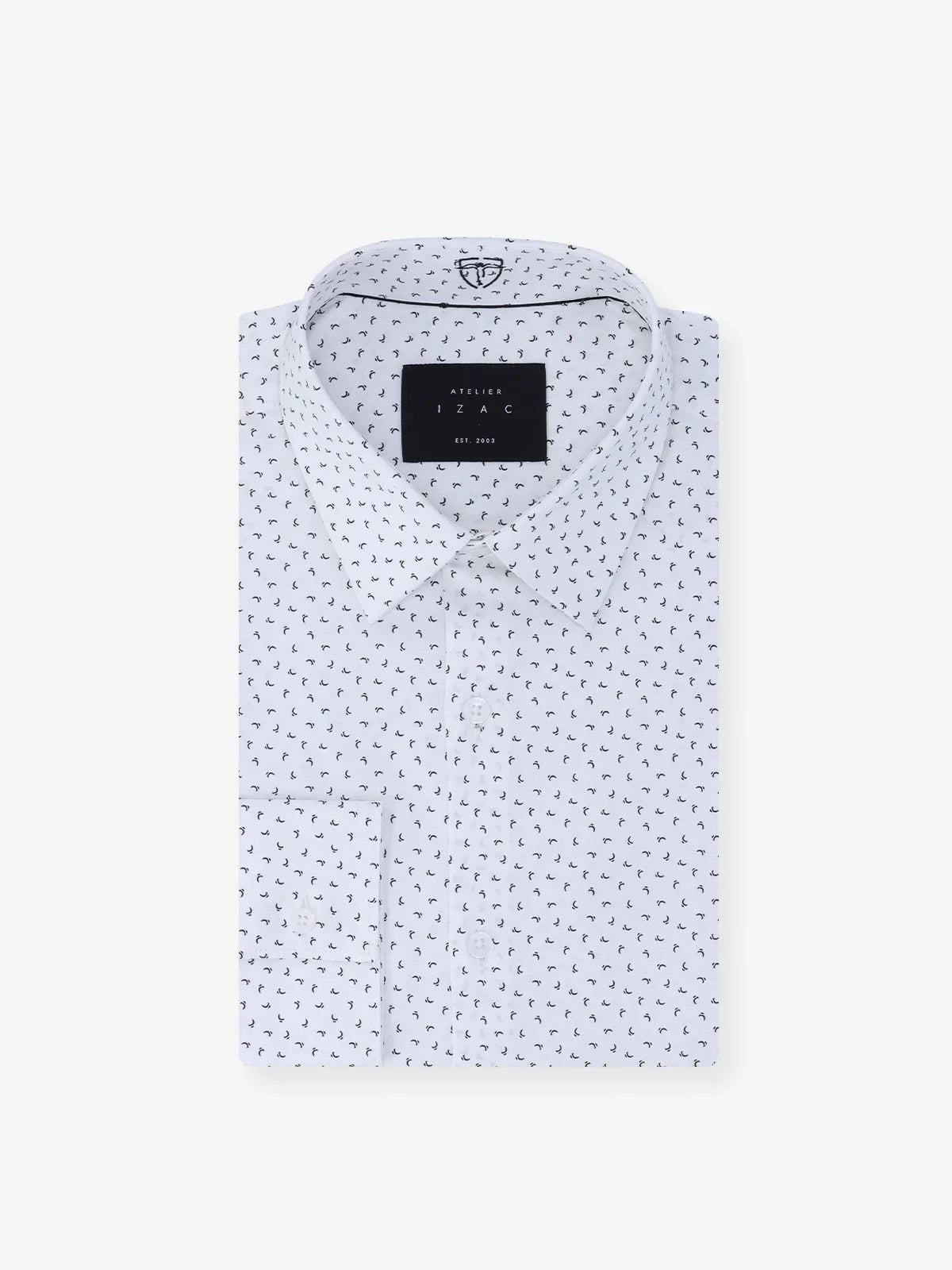 Chemise ville imprimée blanc - IZAC