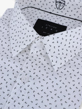 Chemise ville imprimée blanc - IZAC