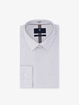 Chemise ville imprimée beige - IZAC