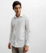 Chemise ville imprimée beige - IZAC